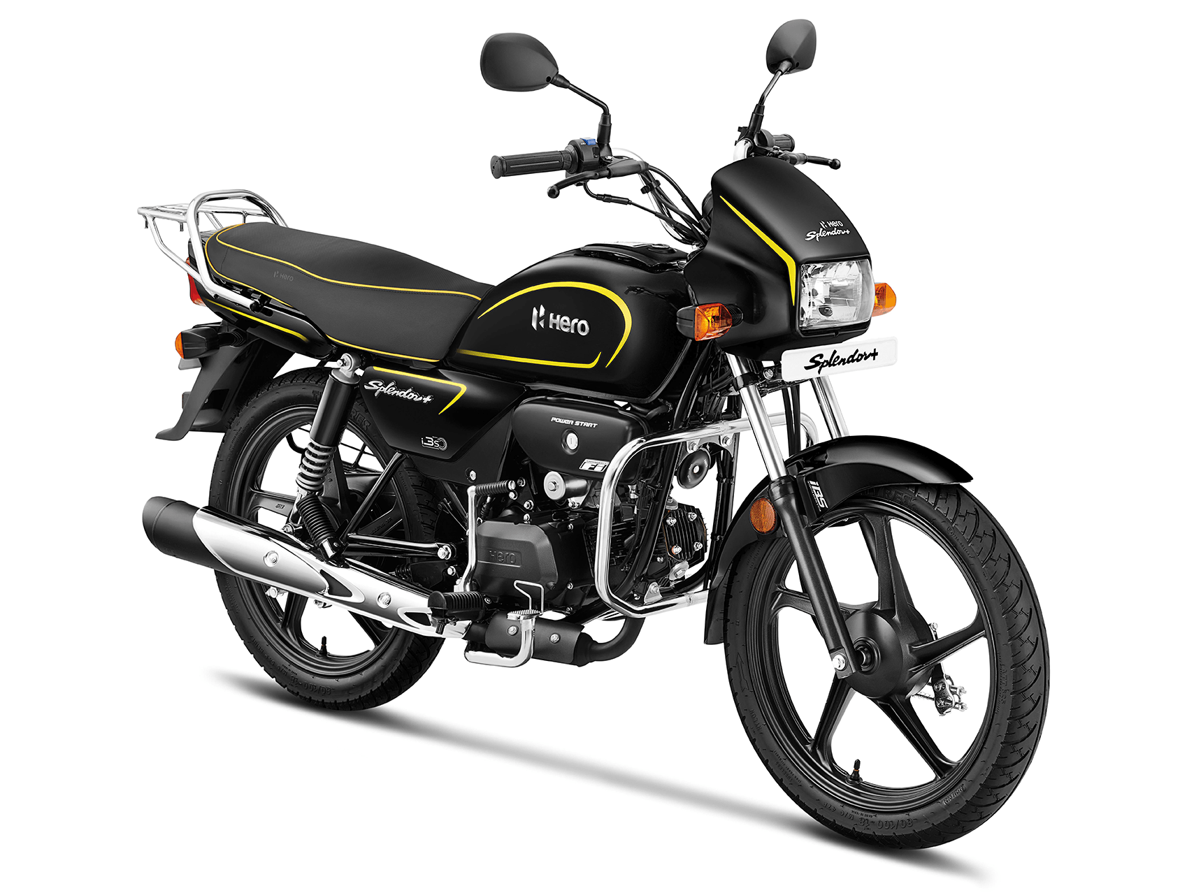 Body Graphics in Bumble Bee Yellow Complete Kit with Exclusive Design and Fade Resistance for Splendor Plus