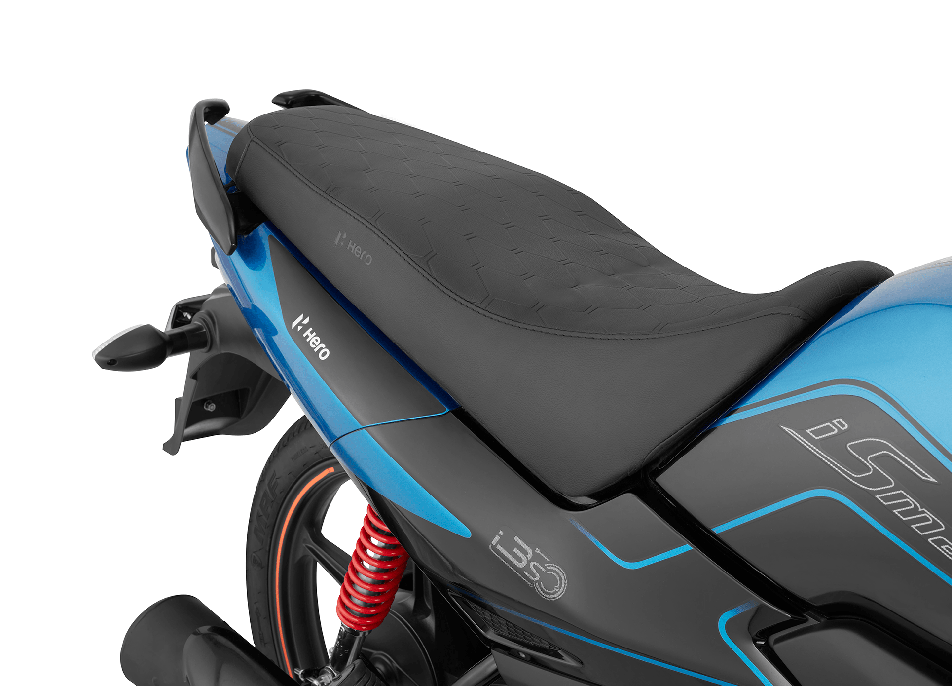 Seat Cover in Mono Black with Water-Repellent PU and High-Density Foam for Splendor Ismart