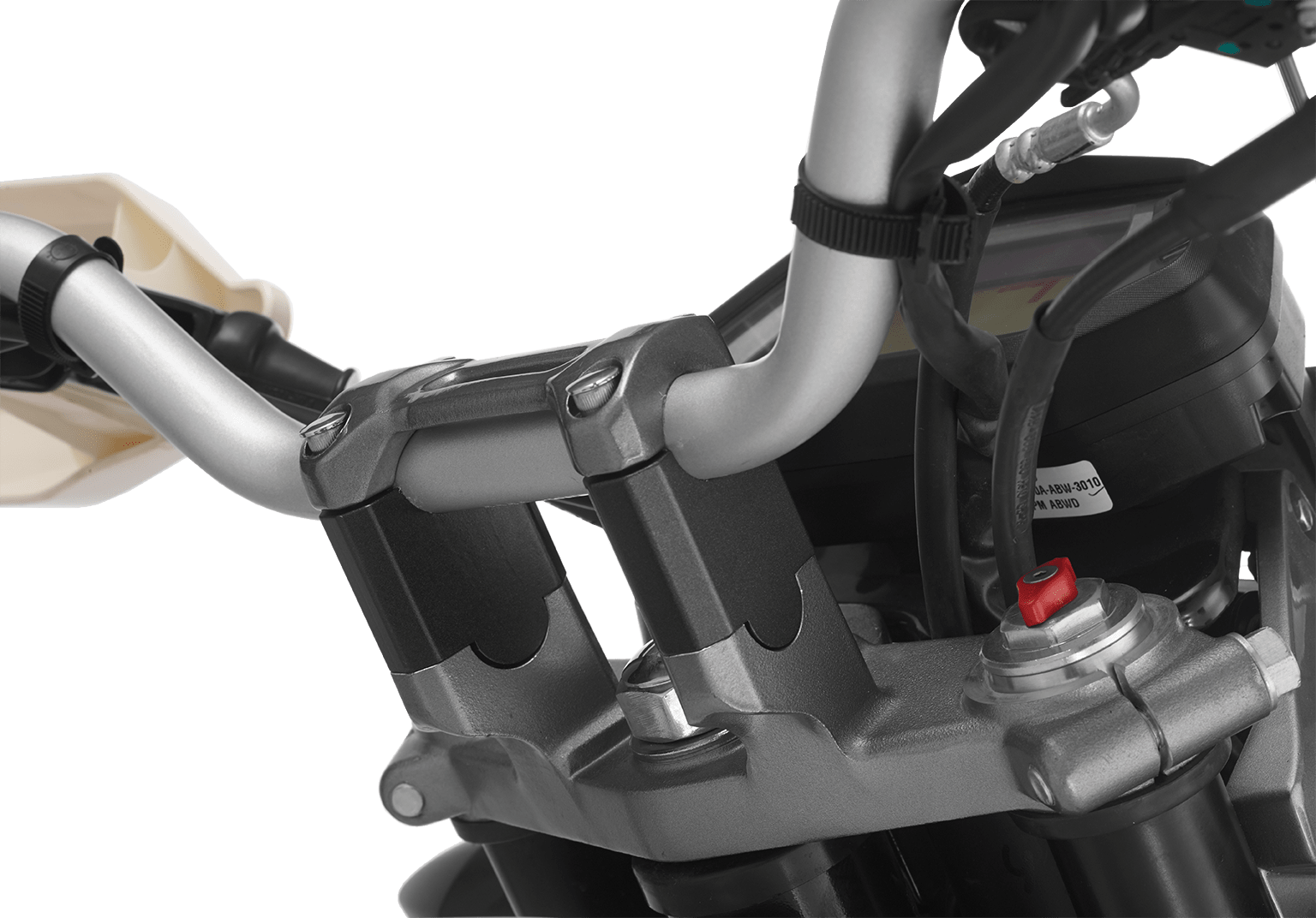 Hero Genuine Handle Bar Risers for Xpulse 200 | Enhanced Ergonomics | Improved Control | Durable Construction | OEM Fit | Adventurous Ride Comfort- K53531ABWB100S
