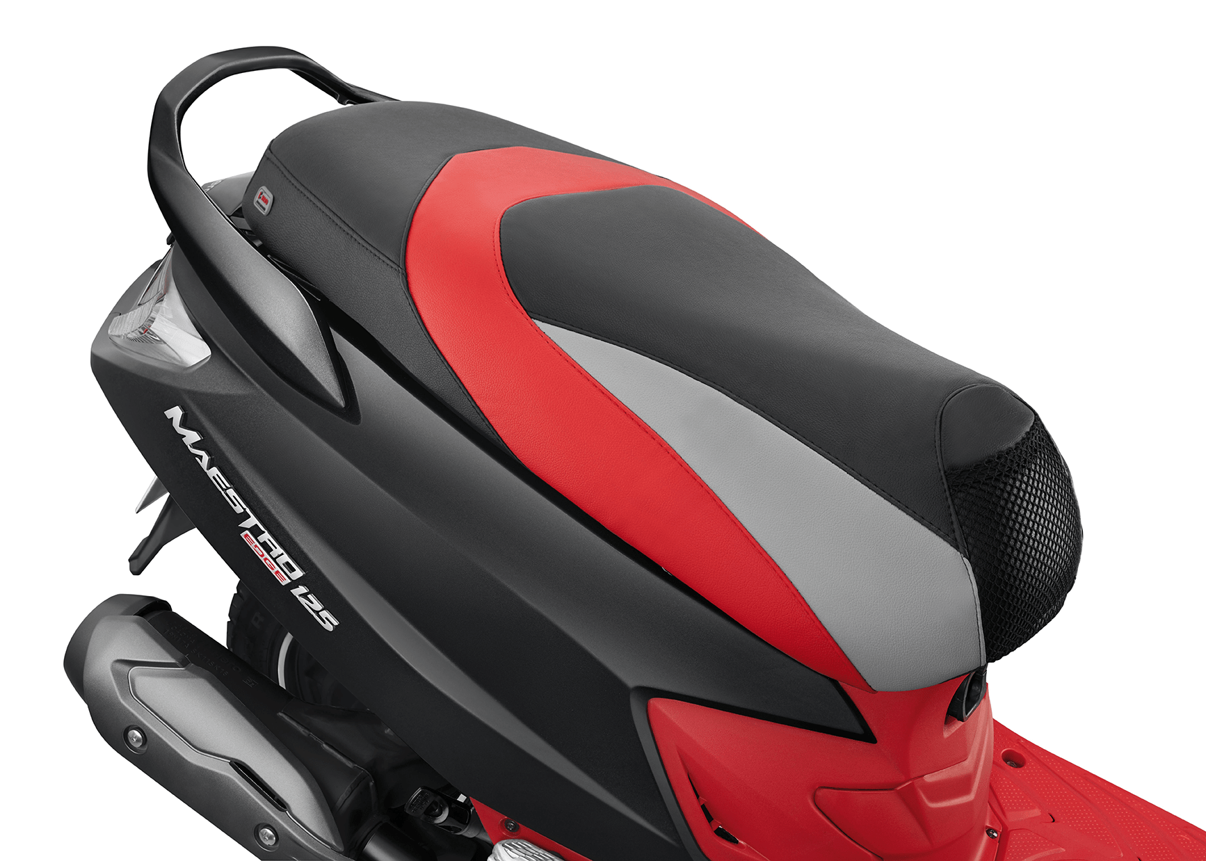 Seat Cover in Red Silver Stripe with Water-Repellent and UV-Resistant Design for Maestro Edge