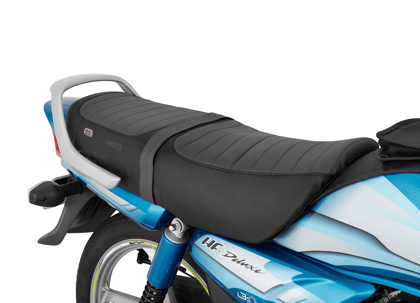 Seat Cover in Grey Black with Water-Repellent PU/PVC and High-Density Foam for HF Deluxe