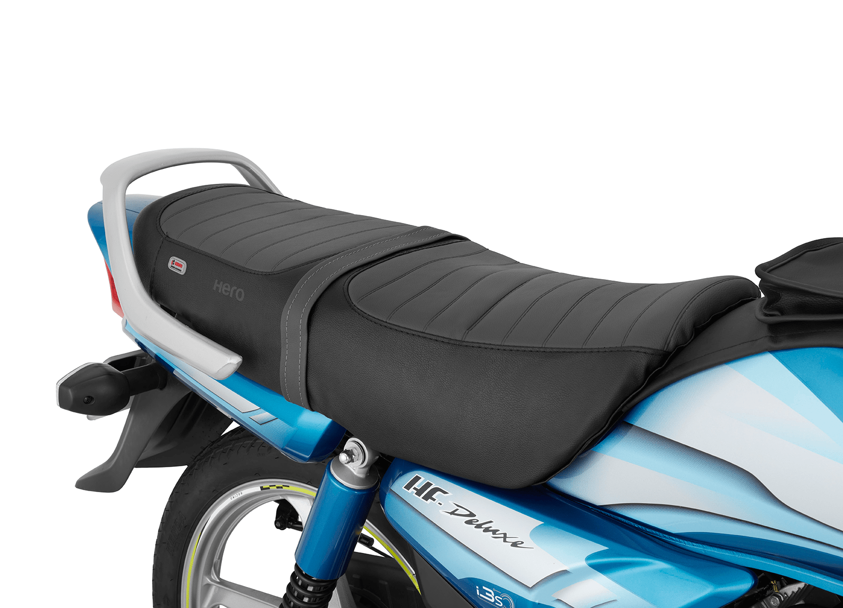 Seat Cover in Grey Black with Water-Repellent PU/PVC and High-Density Foam for HF Deluxe