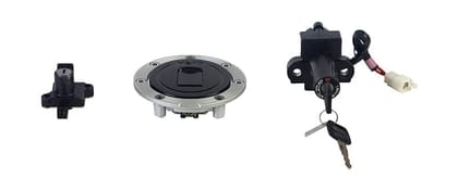 Hero Genuine Ignition Switch Lock Set for Splendor Pro | Splendor Plus | Reliable Operation | OEM Fit | Durable Construction | Splash Proof Design | Easy Installation - 35010AAEH00S