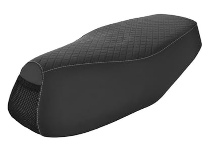 Seat Cover in El Carbon with Automotive-Grade Material and Easy Maintenance for Destini 125