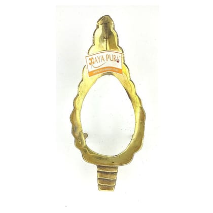 MAYAPURI Brass Shankha Stand for Puja, Sankha Stand for 4-7 inch Shank (Pack of 1) MAYAPURI Brass Shankha Stand for Puja, Sankha Stand for 4-7 inch Shank (Pack of 1)