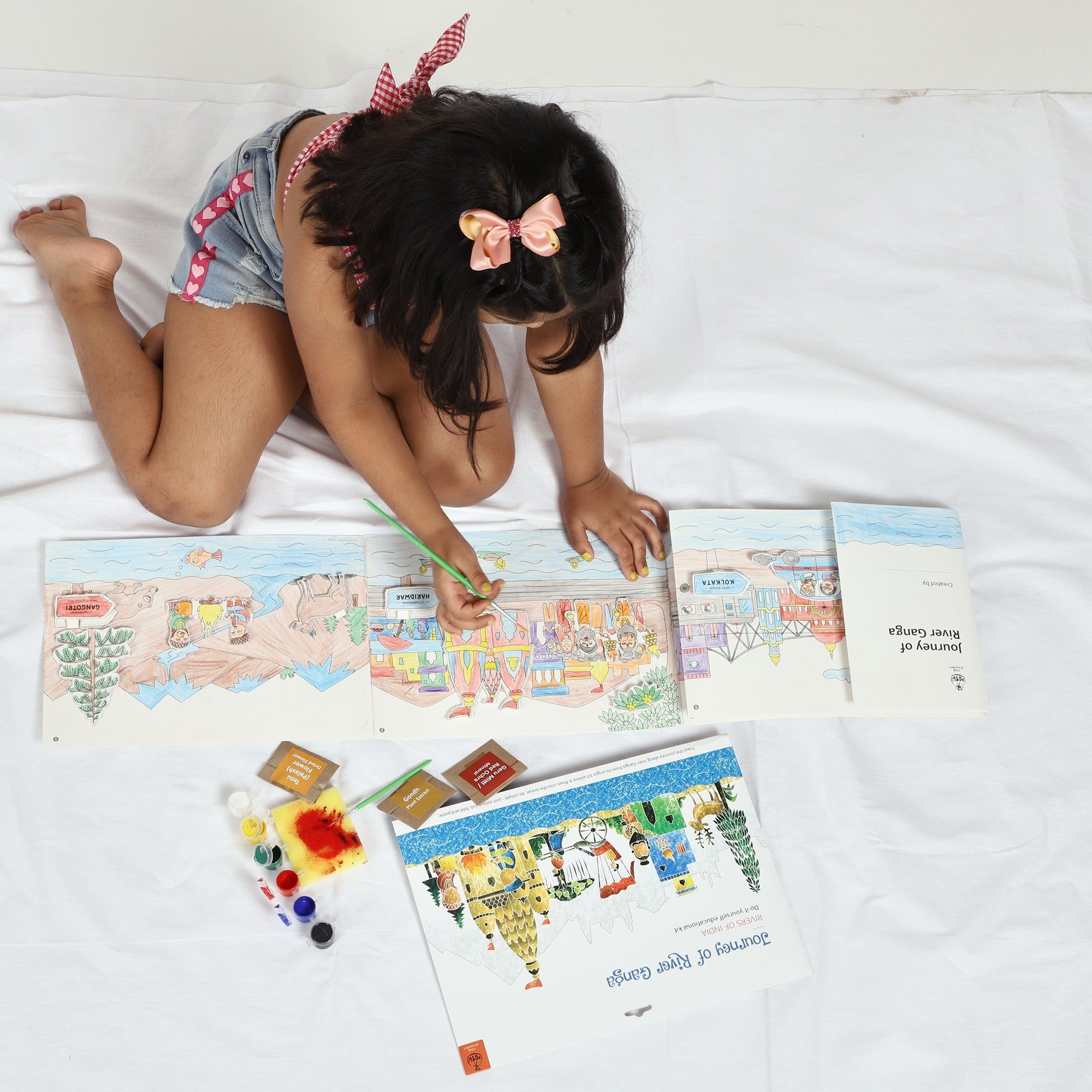 DIY Colouring kit  Journey of River Ganga