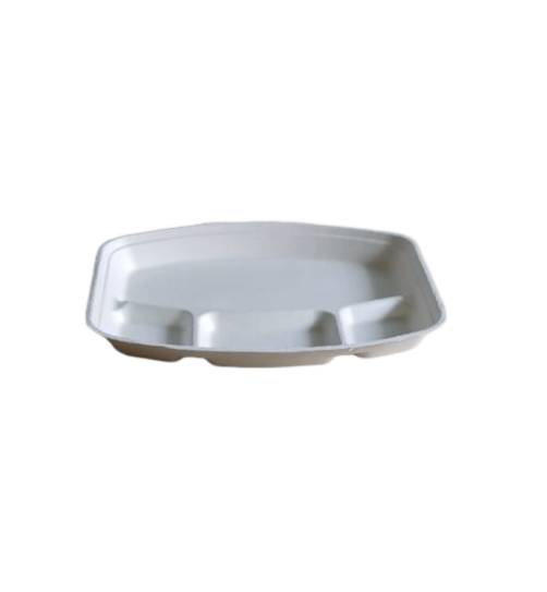 "Biodegradable Disposable 3 Compartment Foam Plate | Eco-Friendly Dinnerware"pack of 10