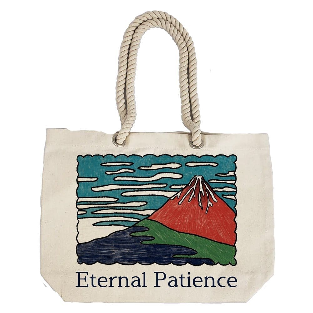 Eco-Friendly Recycled Cotton Canvas Tote Bag – Mount Fujiama Design – EL8220116