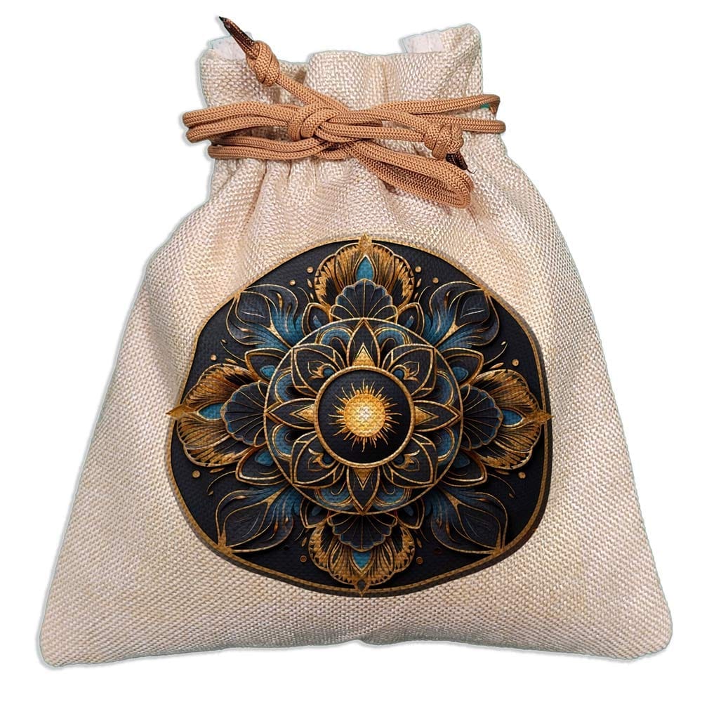 Eco-Friendly Designer Jute Potli Bag - Design-16 - EL8220271