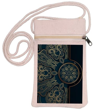 Eco-Friendly Recycled Cotton Canvas Mobile Phone Sling Bag - Design-18 - EL8220198 Eco-Friendly Recycled Cotton Canvas Mobile Phone Sling Bag - Design-18 - EL8220198
