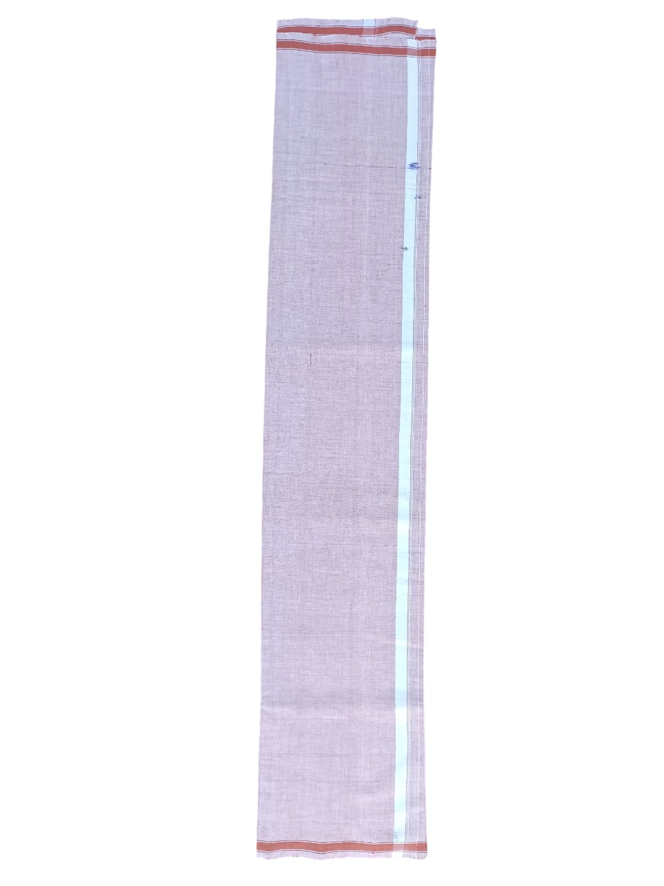 Lungi Cotton Brown With White Border For Men