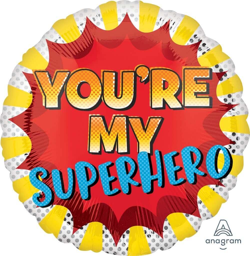 Wanna Party You're my SuPerhero Balloons 18" S40