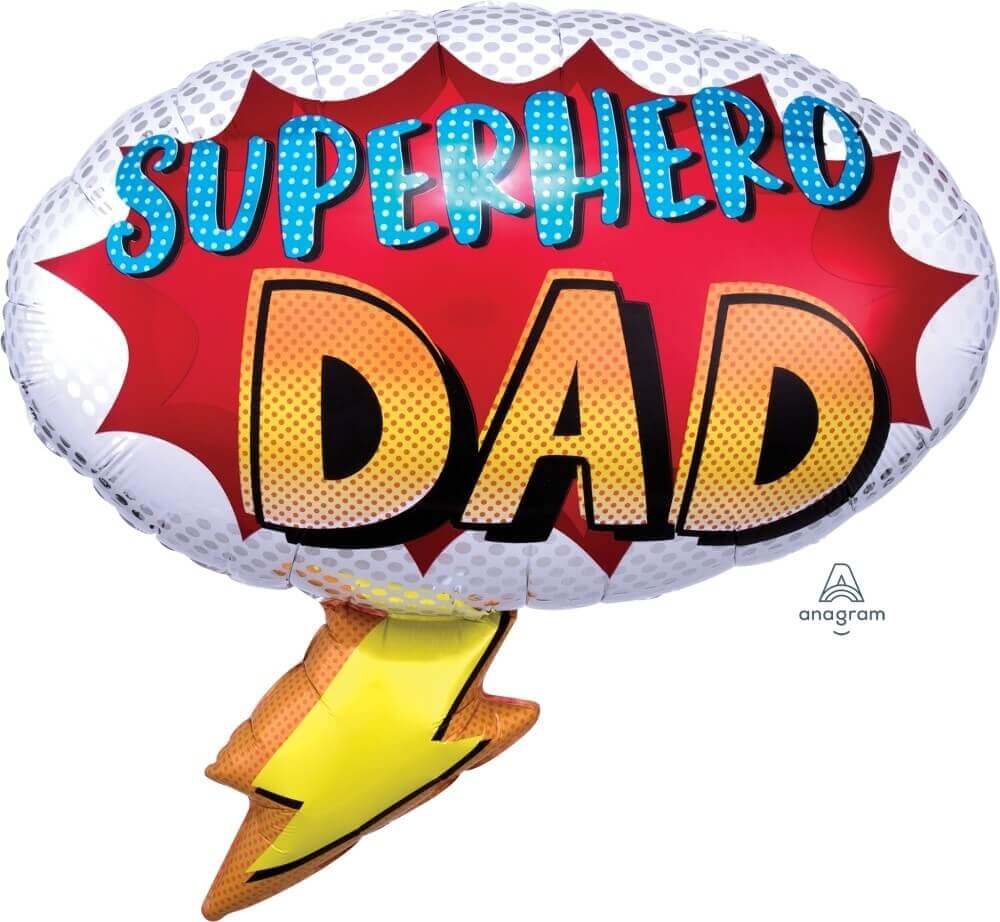 Wanna Party Large ShaPe SuPerhero Dad 27" P30