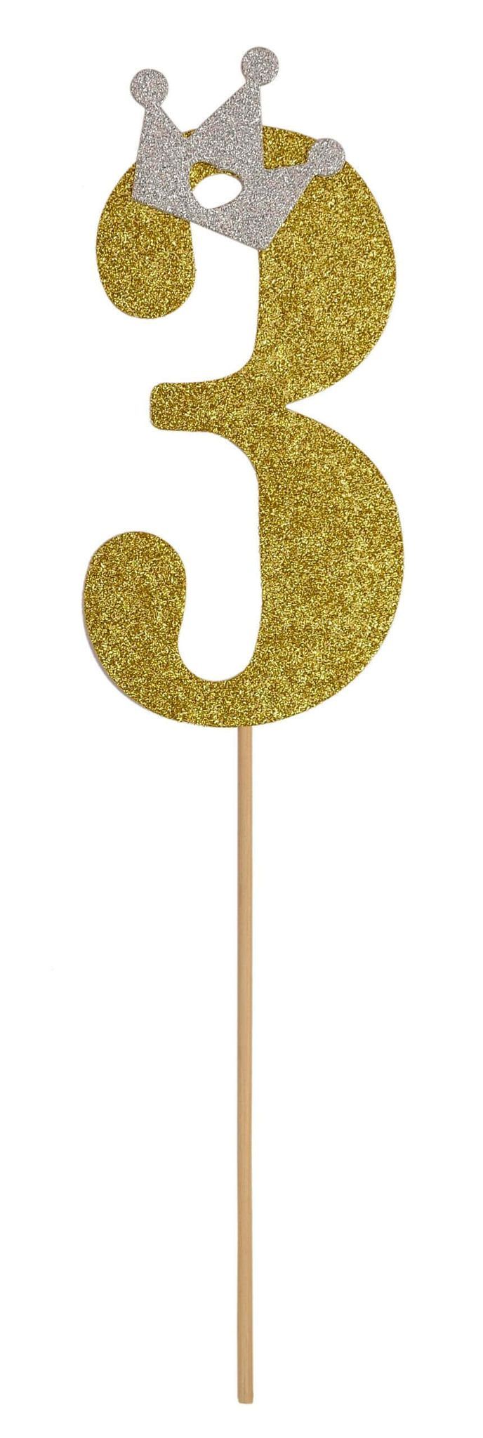 Wanna Party Numerical 3 Cake Cutout