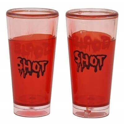 Wanna Party Red Blood Shot Glasses - 2PC