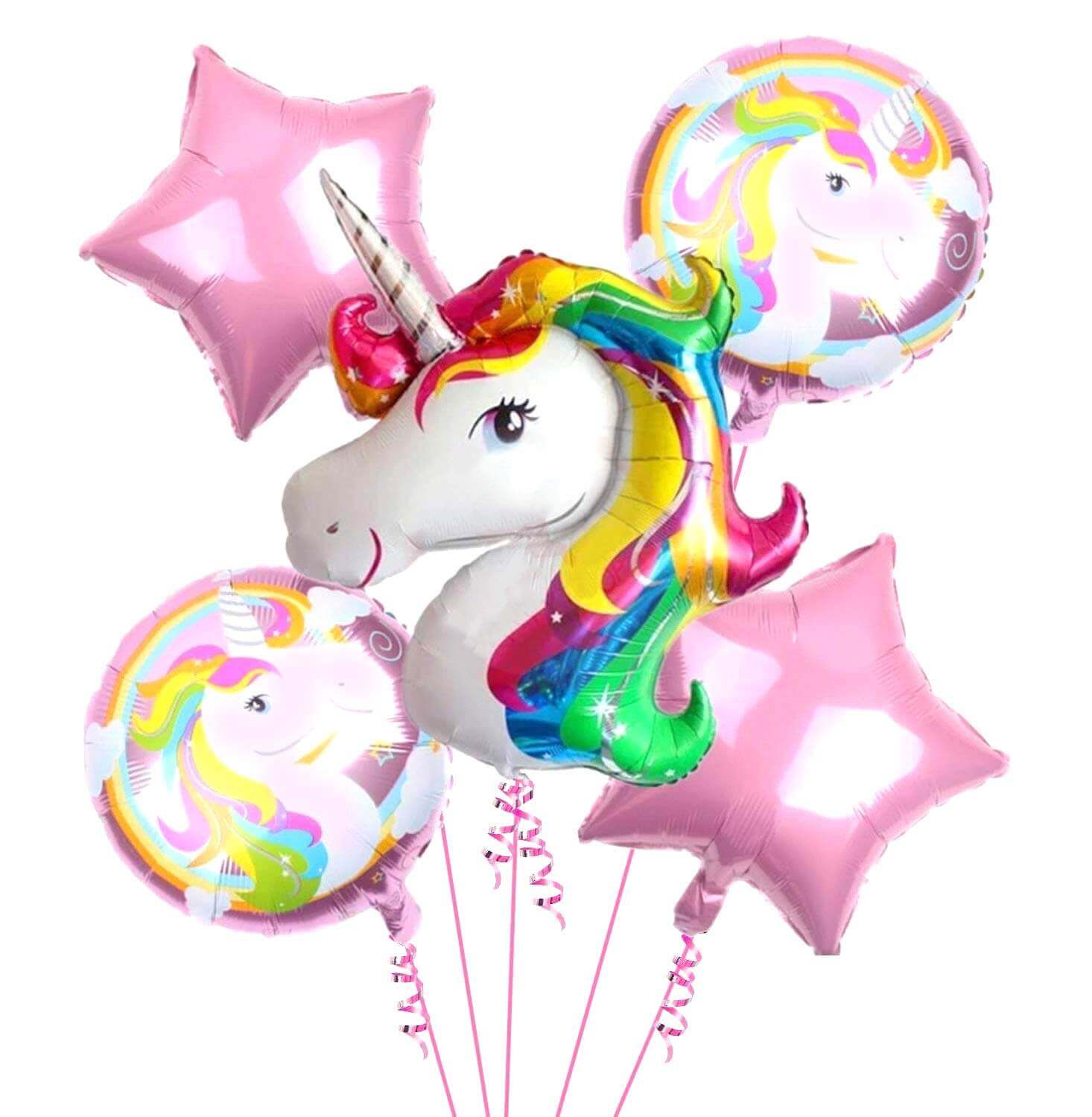 Wanna Party Unicorn Theme Balloon Set - 5PC
