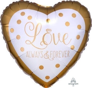 Wanna Party Love is Always &amP; Forever Heart ShaPed Balloon 18"