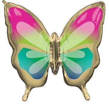 Wanna Party Beautiful TroPical Butterfly Large ShaPe 30" P35