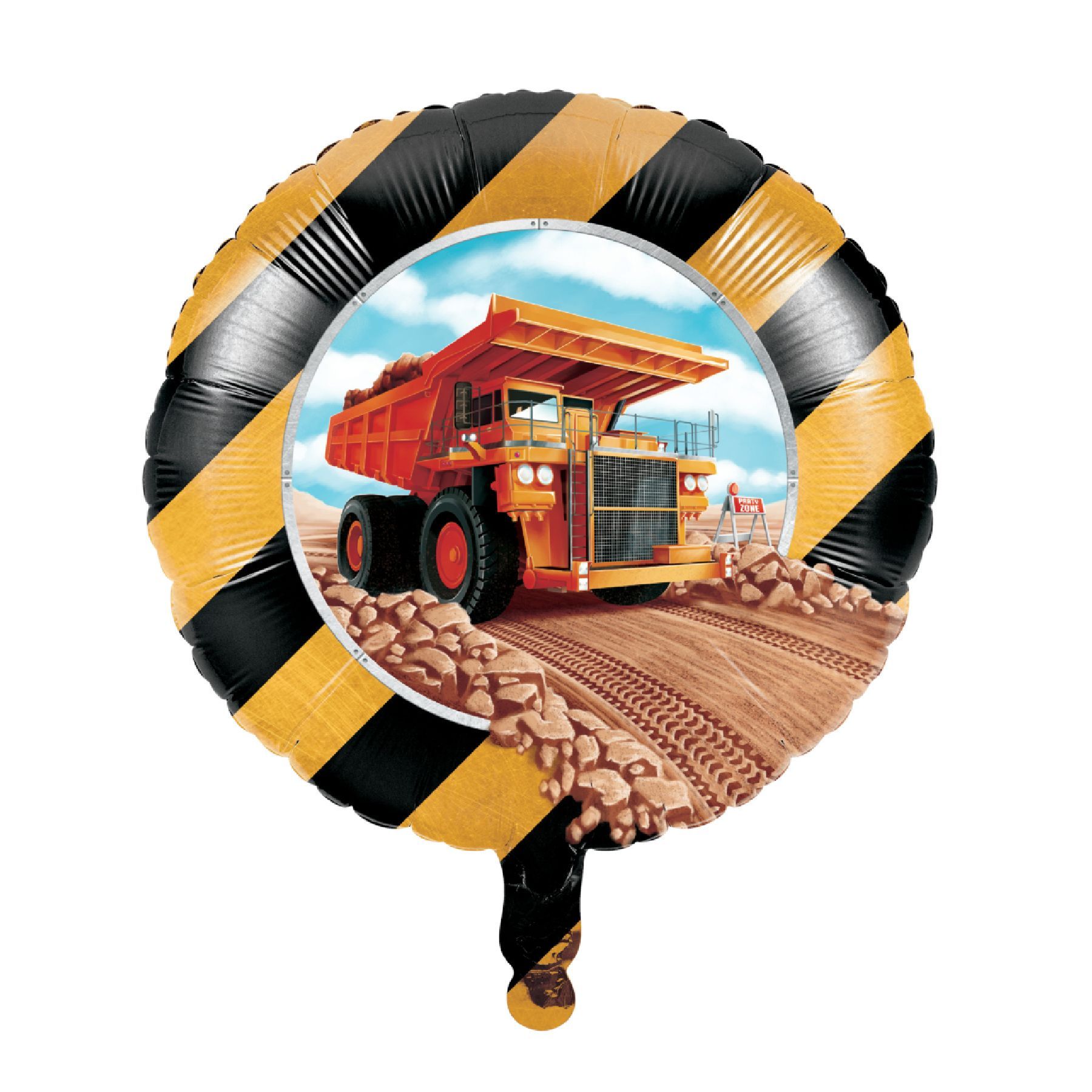 Wanna Party Underconstruction Metallic Foil Balloon For Kids
