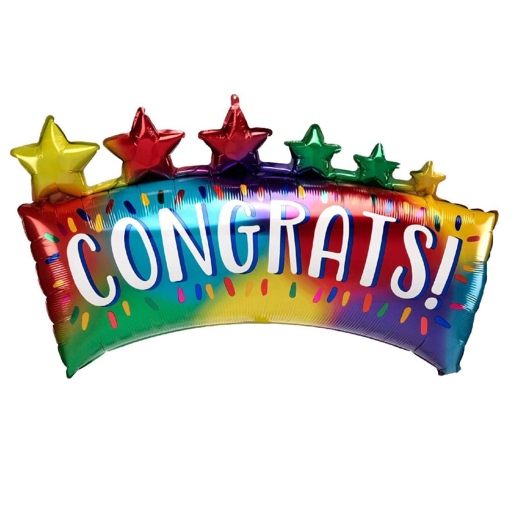 Wanna Party LRG SHP XL CONGRATS STAR BANNER