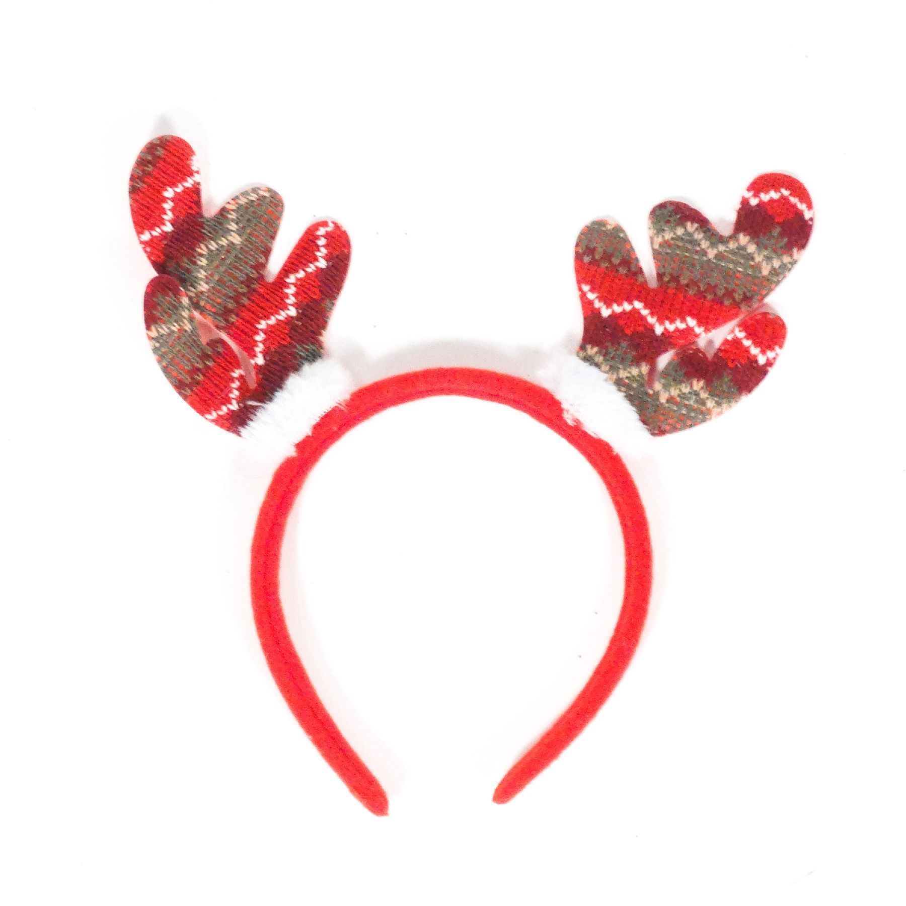 Wanna Party Red & Brown Reindeer Headband