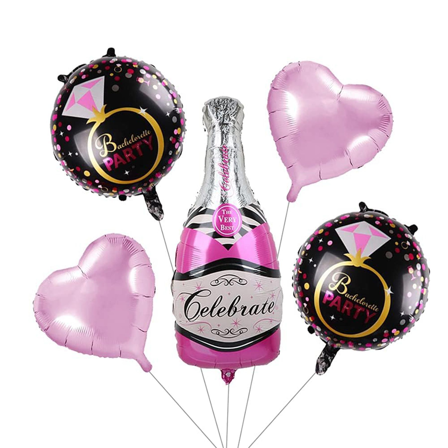 Wanna Party Celebrate Bachelorette Party Balloon Set of 5
