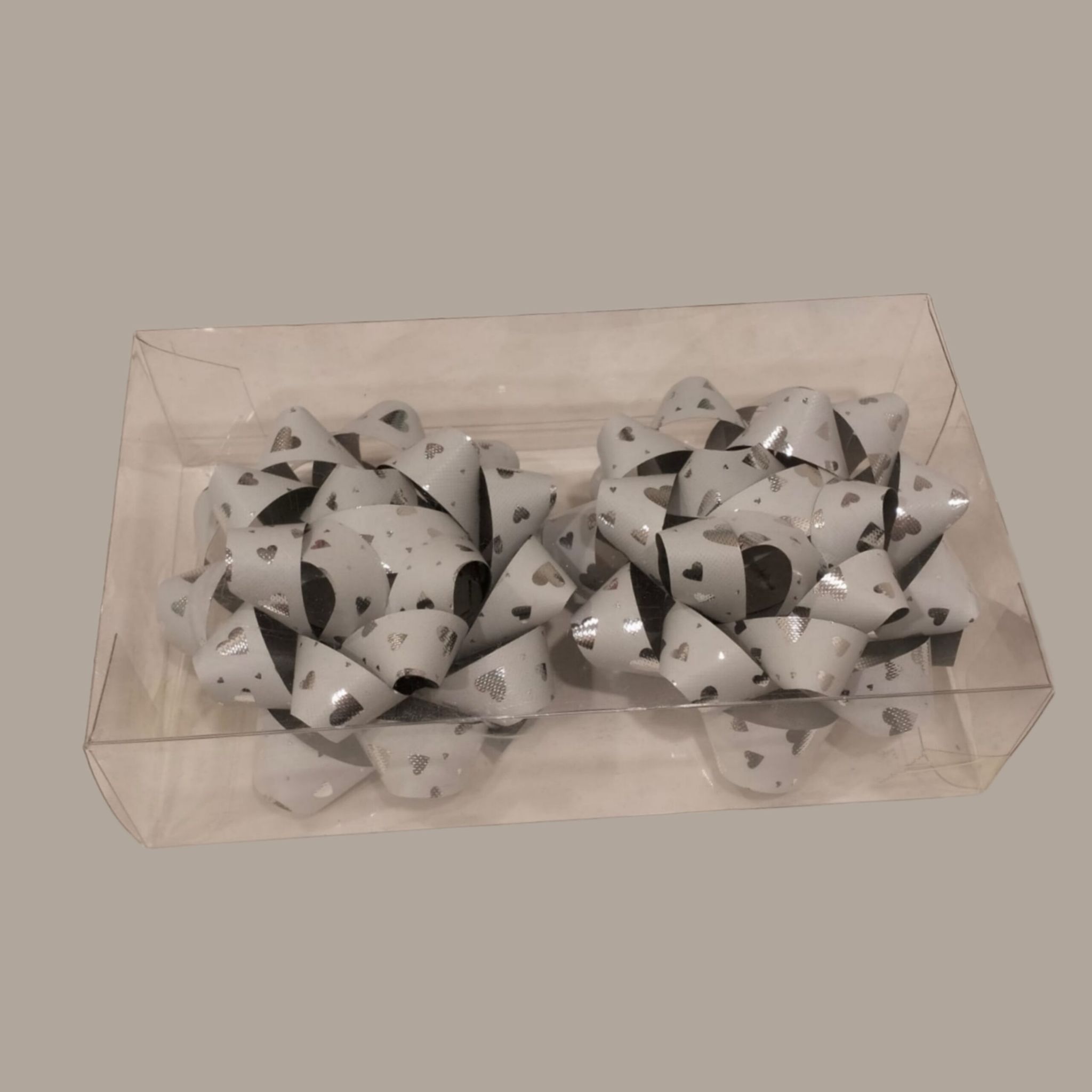 Wanna Party Gifting Ribbons White Heart Set of 2