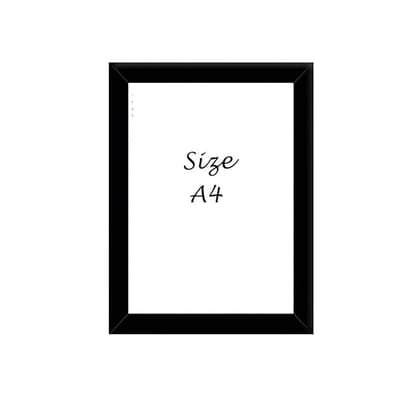 Black A4 Picture Frame - Solid Wood Frame with Glass Front - Wall or Tabletop Display Black A4 Picture Frame - Solid Wood Frame with Glass Front - Wall or Tabletop Display