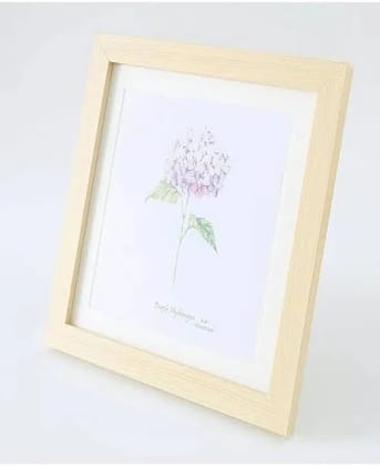 Buy Hydrangea Flower Botanical Art Print - Natural Wood Frame - 8x10" Buy Hydrangea Flower Botanical Art Print - Natural Wood Frame - 8x10"