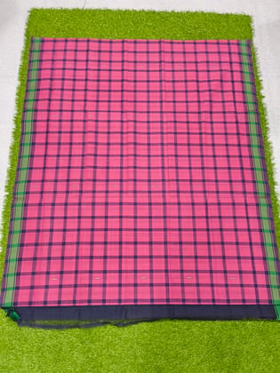 MORI HANDLOOMS COTTON CHECK SAREE