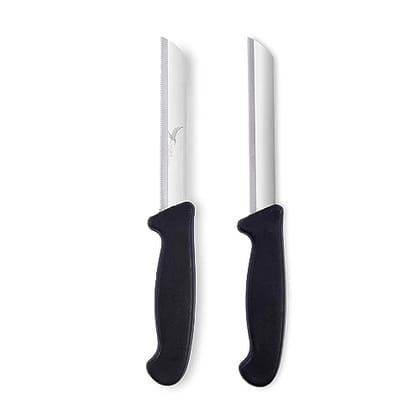SNOKE® Stainless Steel Kitchen Knife For Home Use - Kitchen Knife Set , 2Pieces , Silver