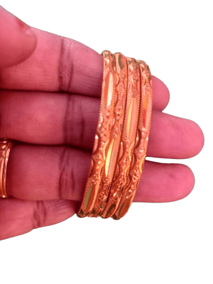 Indian Traditional Gold Plated Wedding Bangle Set for Women