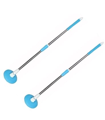 Spin Mop Bucket Floor Cleaning System with 2 Microfiber Mop Heads, Stainless Steel Handle and Splash Guard - Blue Spin Mop Bucket Floor Cleaning System with 2 Microfiber Mop Heads, Stainless Steel Handle and Splash Guard - Blue