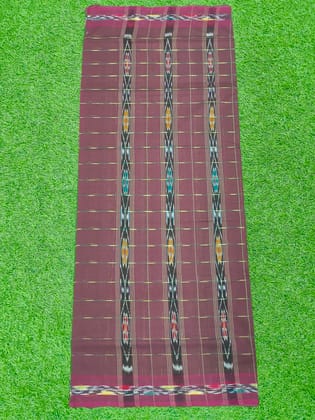 KJ PURAM HANDLOOMS COTTON CHECK SAREE