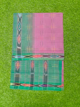 KJ PURAM HANDLOOMS COTTON TIE AND DIE SAREE