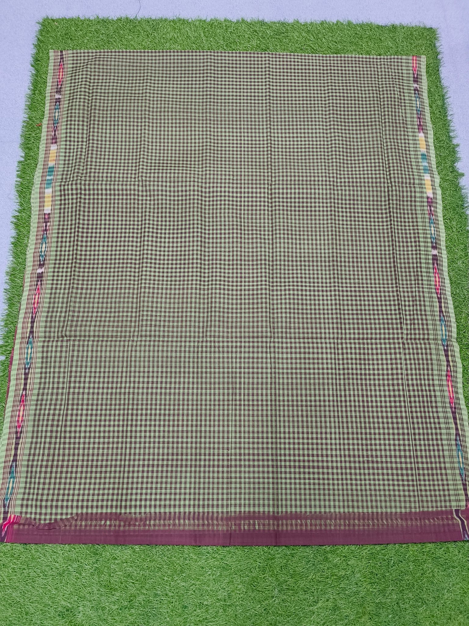 KJ PURAM HANDLOOMS COTTON TIE AND DIE SAREE