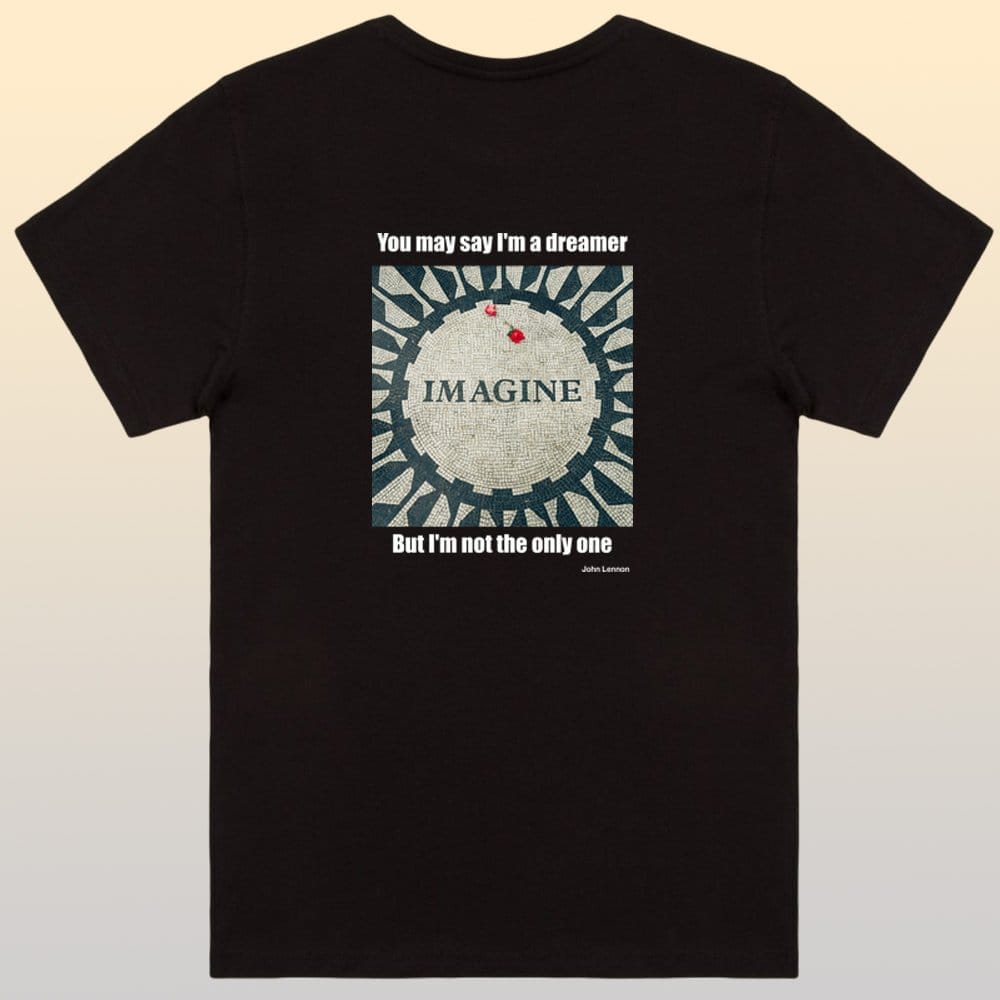 EqualLife Pure Cotton Bio-Washed T-Shirt Chest Printed-Imagine-by ZingerTees-Women-EL9120015-F