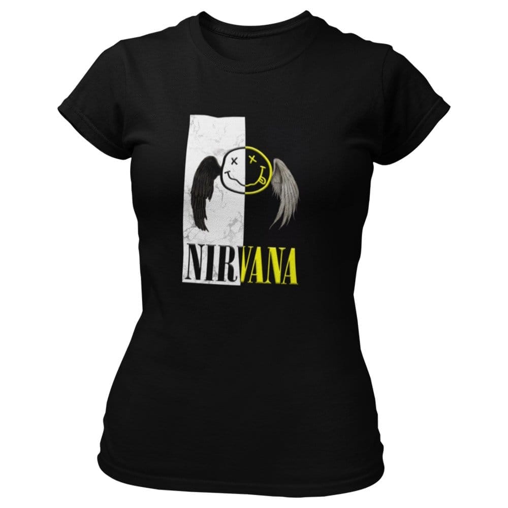 EqualLife Pure Cotton Bio-Washed T-Shirt Chest Printed-Legends Series - Tribute to Rock Band Nirvana Design No.6-by ZingerTees-Men-EL9120328-M