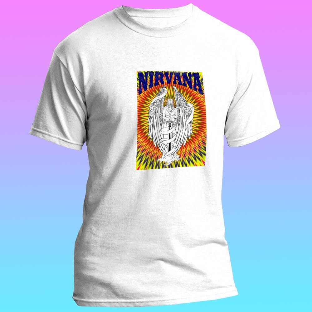 EqualLife Pure Cotton Bio-Washed T-Shirt Chest Printed-Legends-Nirvana-by ZingerTees-Women-EL9120036-F