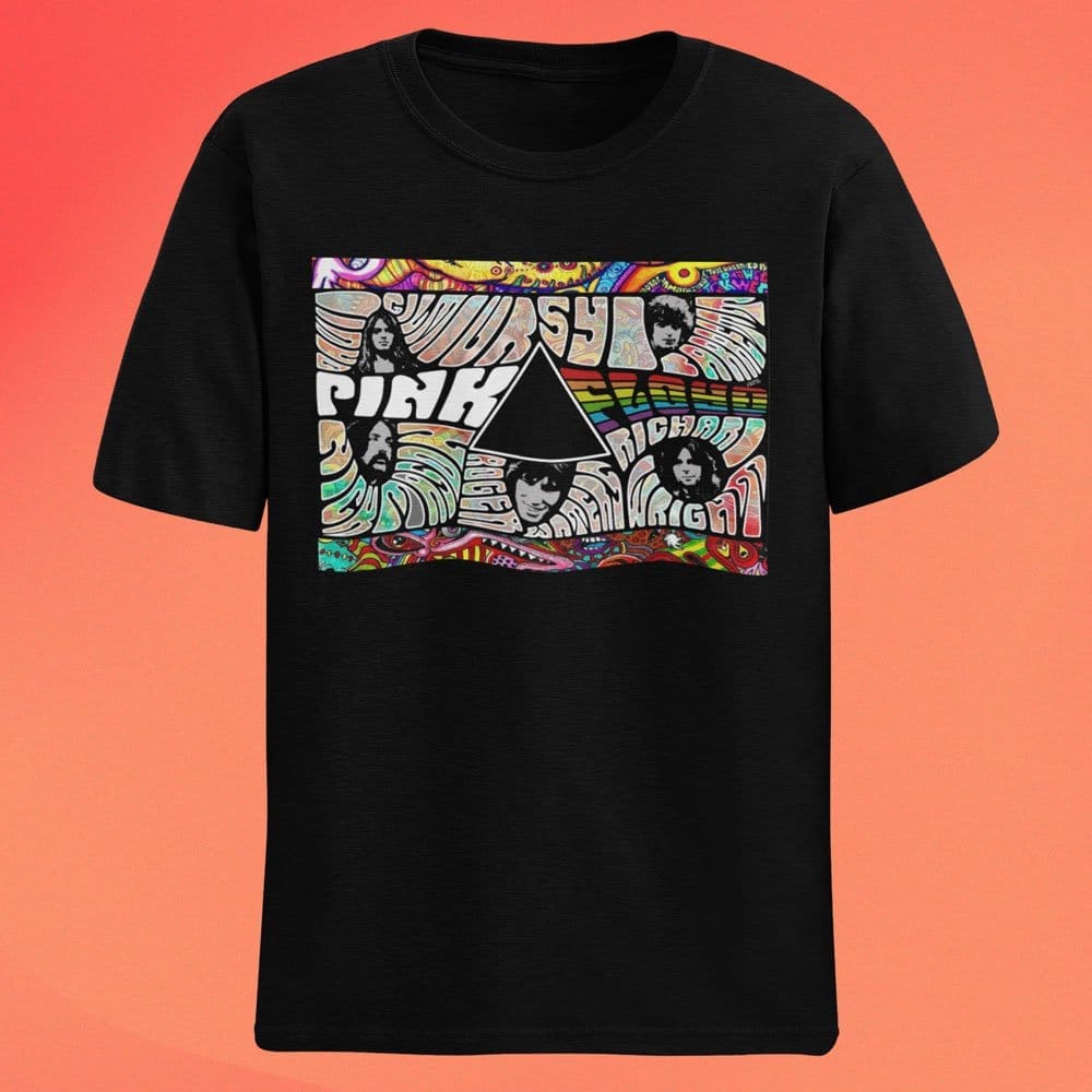 EqualLife Pure Cotton Bio-Washed T-Shirt Chest Printed-Tribute to Pink Floyd-by ZingerTees-Women-EL9120042-F