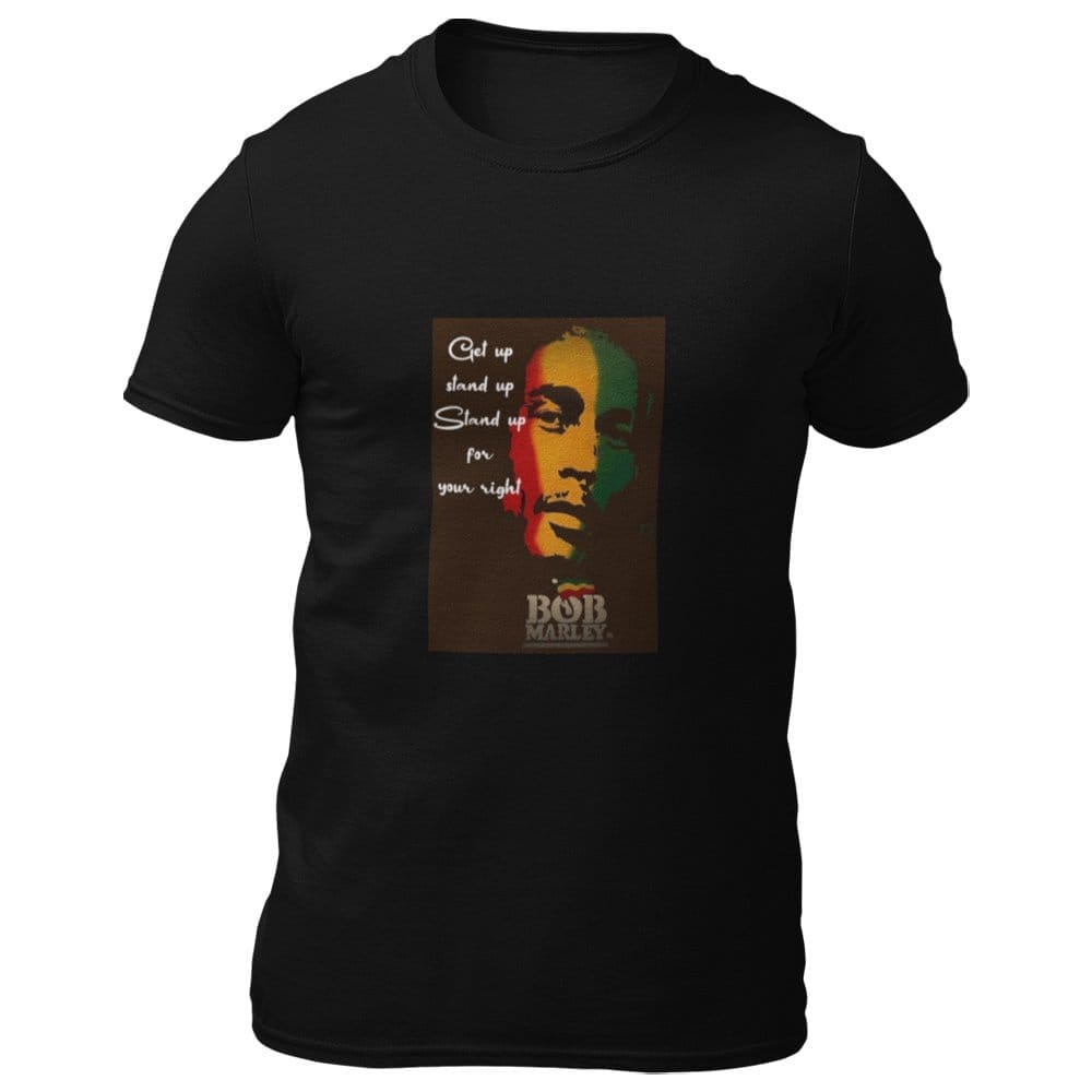 EqualLife Pure Cotton Bio-Washed T-Shirt Chest Printed-Tribute to Bob Marley-Rock Music Legends-11-by ZingerTees-Men-EL9120365-M