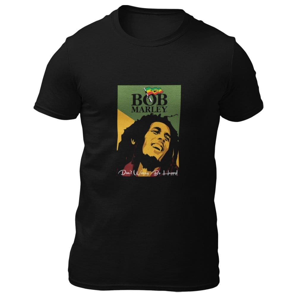 EqualLife Pure Cotton Bio-Washed T-Shirt Chest Printed-Tribute to Bob Marley-Rock Music Legends-3-by ZingerTees-Men-EL9120357-M