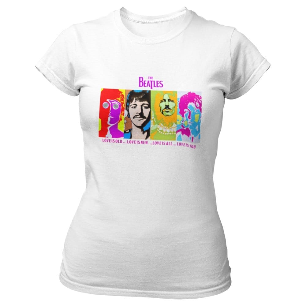 EqualLife Pure Cotton Bio-Washed T-Shirt Chest Printed-Tribute to The Beatles-Rock Music Legends-9-by ZingerTees-Women-EL9120344-F