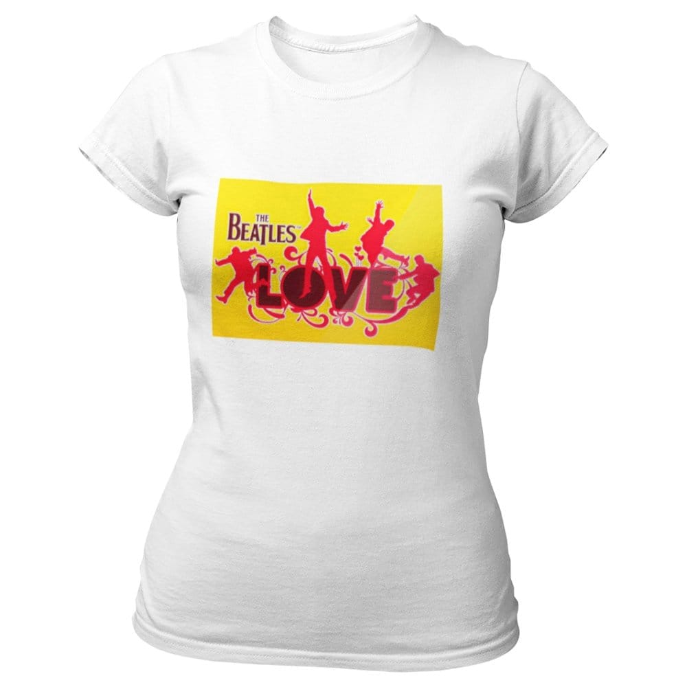 EqualLife Pure Cotton Bio-Washed T-Shirt Chest Printed-Tribute to The Beatles-Rock Music Legends-5-by ZingerTees-Women-EL9120340-F