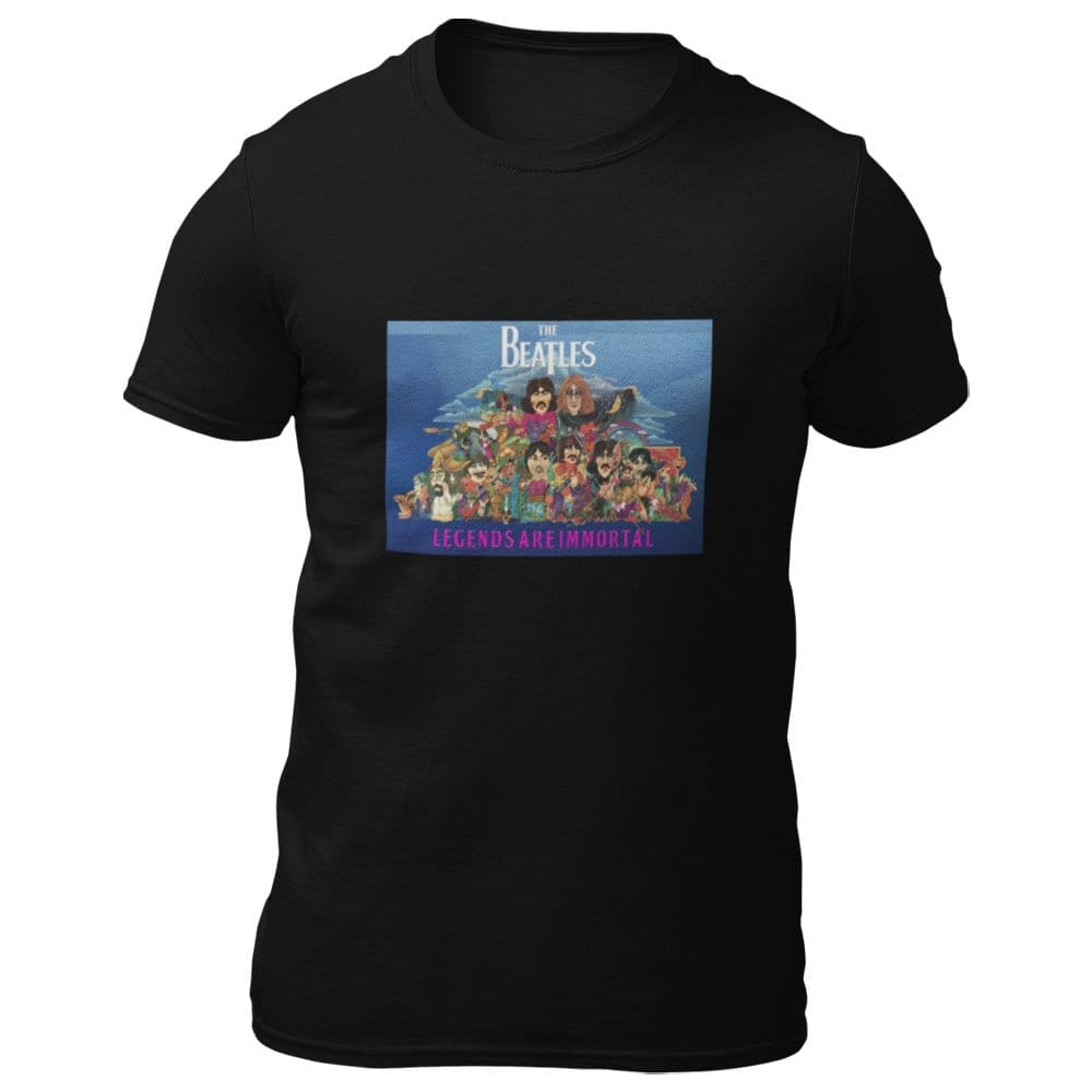 EqualLife Pure Cotton Bio-Washed T-Shirt Chest Printed-Tribute to The Beatles-Rock Music Legends-2-by ZingerTees-Men-EL9120337-M