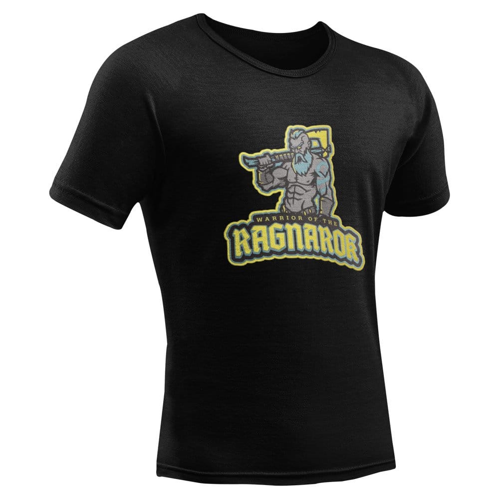 EqualLife Pure Cotton Bio-Washed T-Shirt Chest Printed-Viking Gods Series - Warriors of the Ragnarok Design-by ZingerTees-Men-EL9120280-M