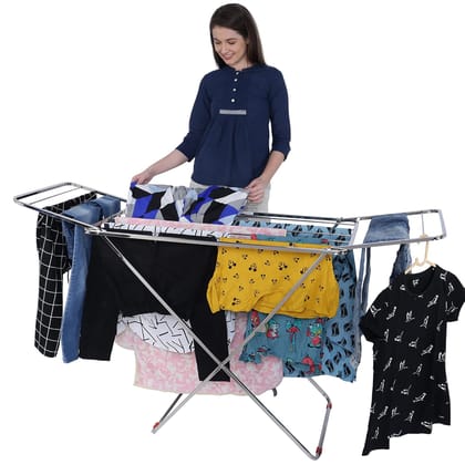 Wall Mounted Stainless Steel Foldable Clothes Drying Rack