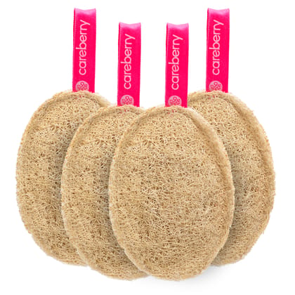 Careberry's Natural Exfoliating Bath Loofah Pack of 4 Careberry's Natural Exfoliating Bath Loofah Pack of 4