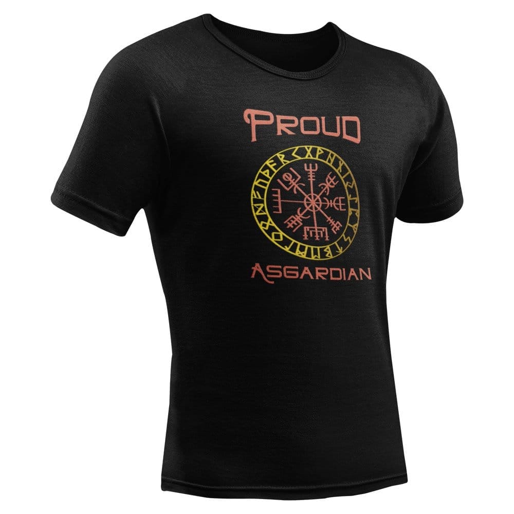 EqualLife Pure Cotton Bio-Washed T-Shirt Chest Printed-Viking Gods Series - Proud Asgardian Design-by ZingerTees-Men-EL9120292-M