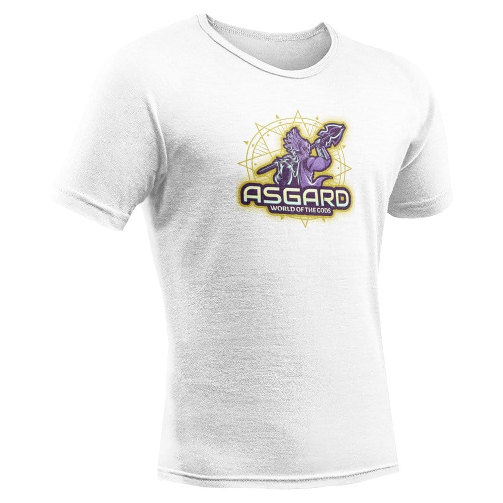 EqualLife Pure Cotton Bio-Washed T-Shirt Chest Printed-Viking Gods Series - Asgard World of Gods Design-by ZingerTees-Women-EL9120289-F
